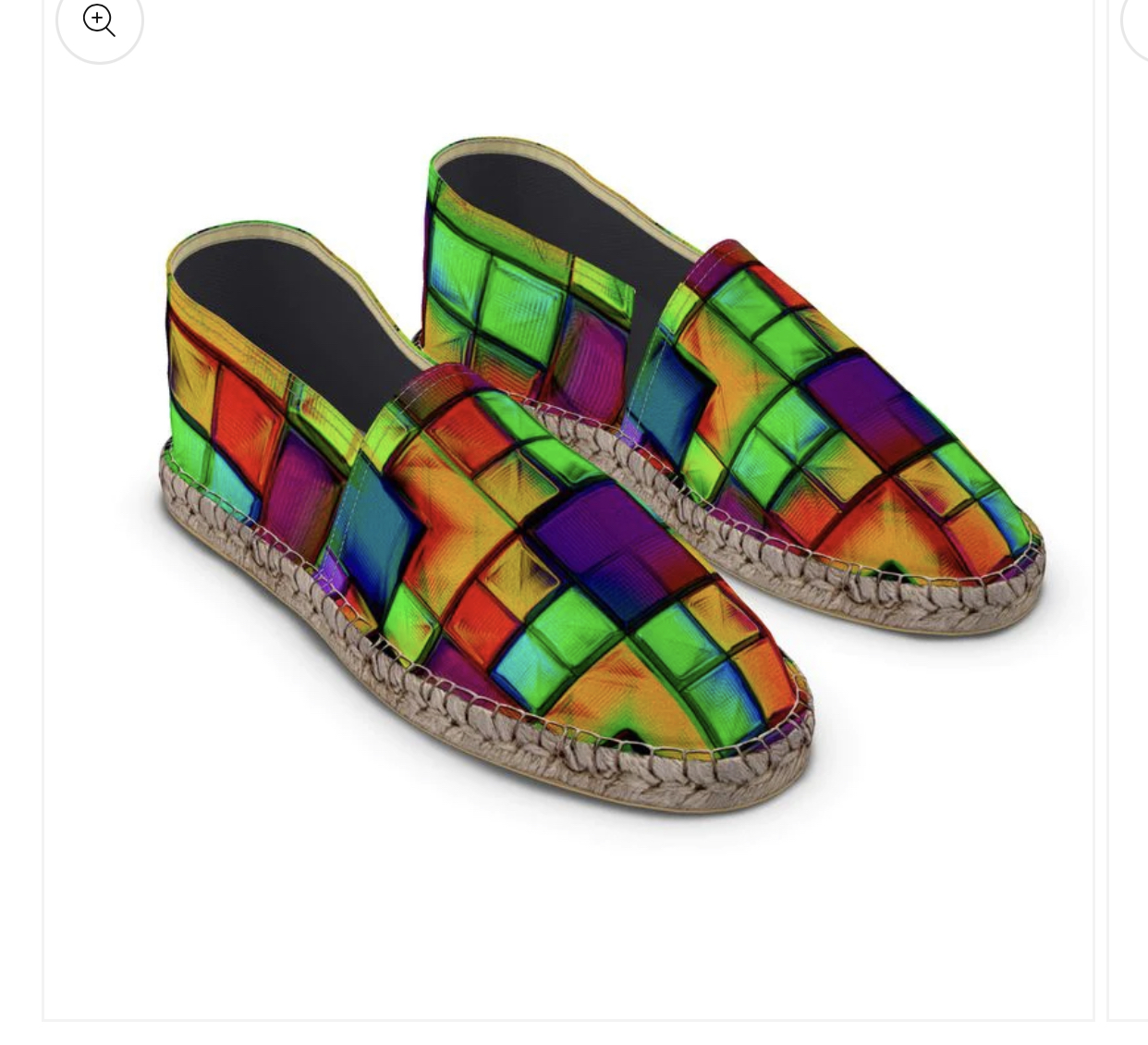 Product concept image of a patterned sneaker, second study.