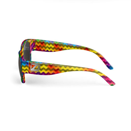Sunglasses with iZoot original artwork - SlattedCircle