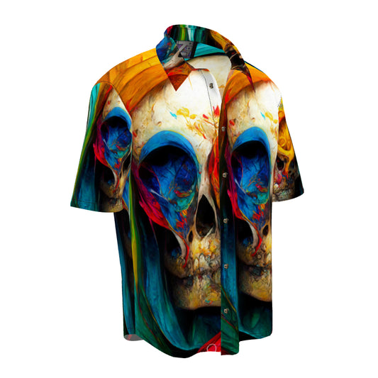 All-Over Short Sleeve Shirts - Skull7