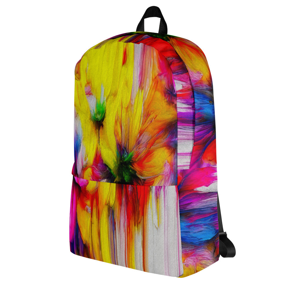 All-Over Print Back Pack with iZoot original artwork -MJFlowersF1